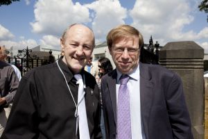 Derek Hutchinson with Paul Farmer, chief executive of mental health charity MIND